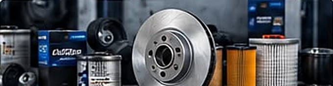 Auto parts: brake discs, filters and pads