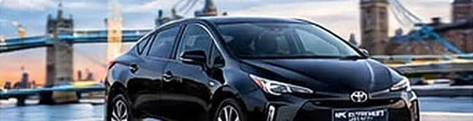 Black Toyota Prius PCO car in London